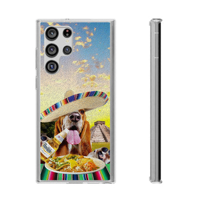 Basset Hound Eating Mexican Cuisine In Mexico - Clear Case