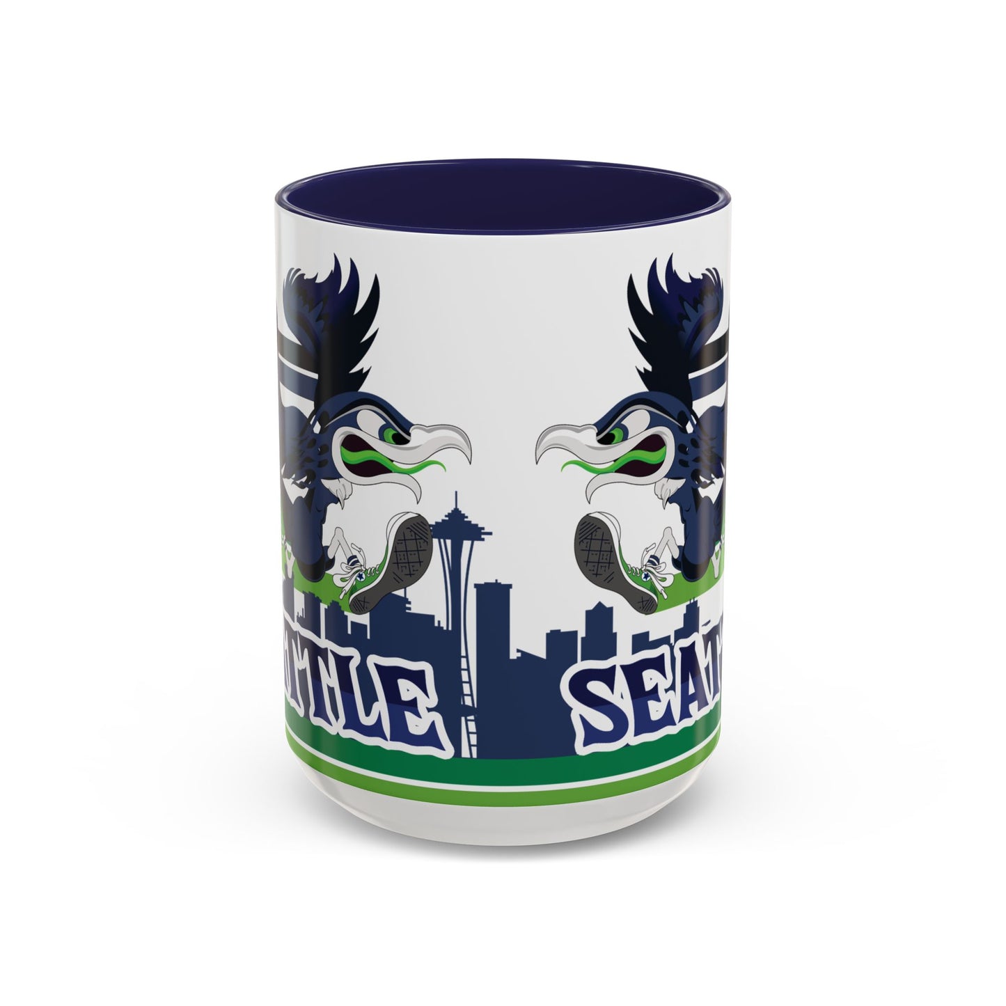 Gas Pump Seahawk (for Seattle fans) - Accent Coffee Mug, 11oz