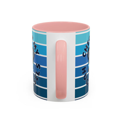 Huge Mussels Happy Sea Otter - Accent Coffee Mug (11, 15oz)