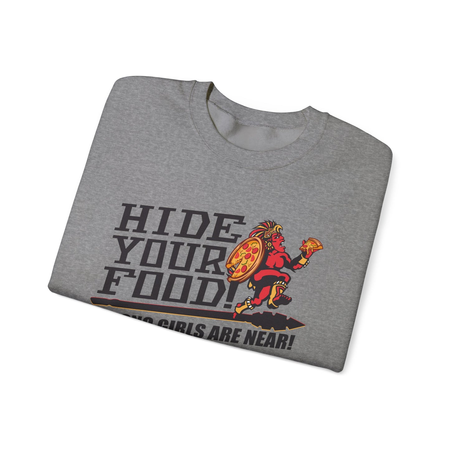 Hide Your Food, Fresno Girls Are Near! (for SDSU fans) - Cozy Unisex Crewneck