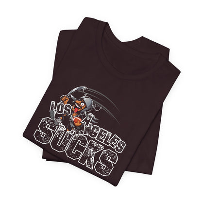 L.A. sux (for Las Vegas fans) - Unisex Jersey Short Sleeve Tee