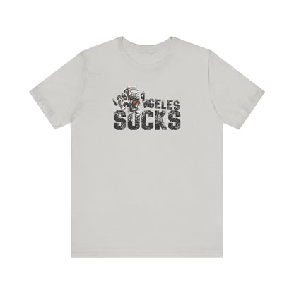 L.A. sux (for Las Vegas fans) - Unisex Jersey Short Sleeve Tee