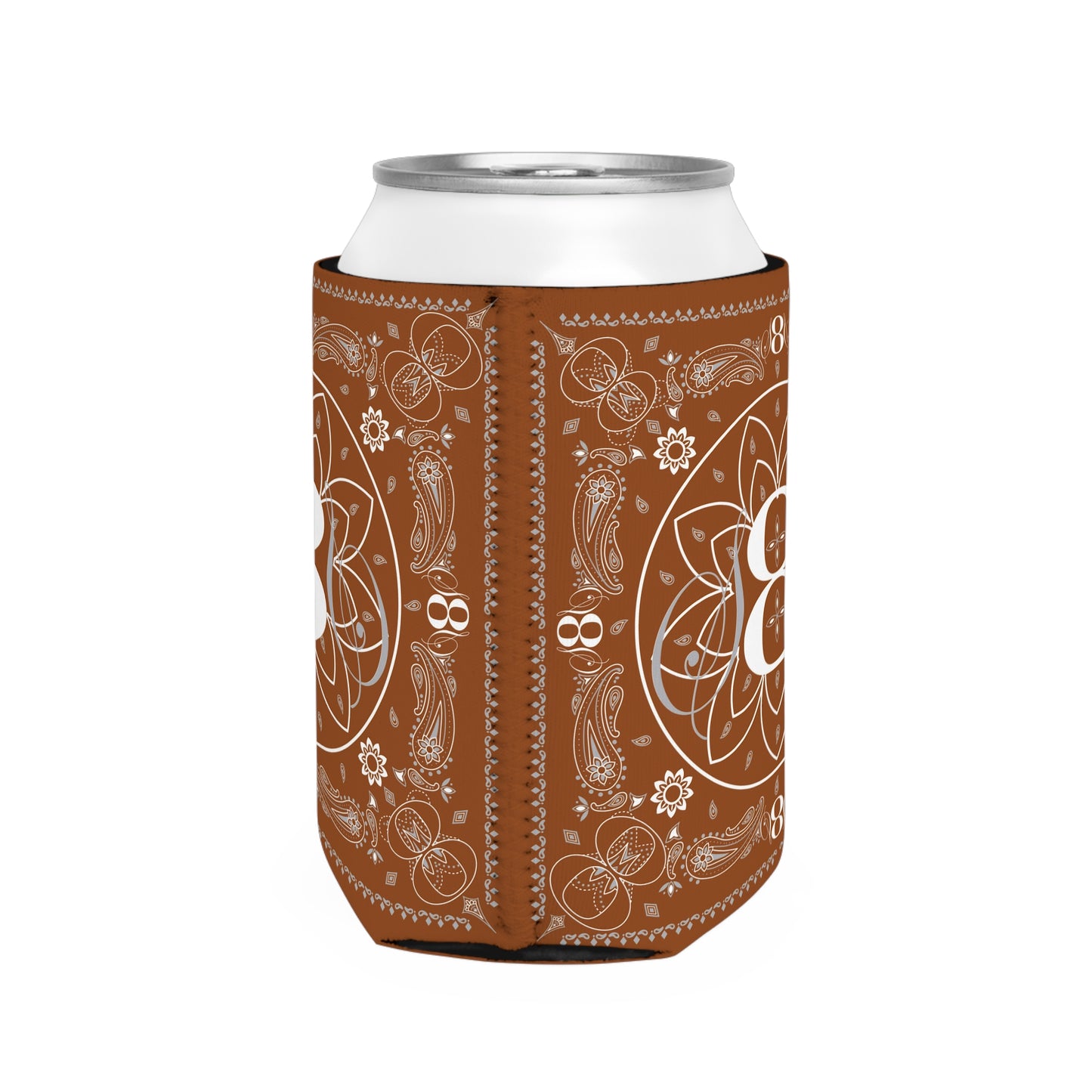 S8S Brown Paisley - Can Cooler Koozie Sleeve