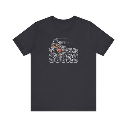 L.A. sux (for Las Vegas fans) - Unisex Jersey Short Sleeve Tee