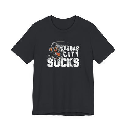 KC Sux (for Las Vegas fans) - Unisex Jersey Short Sleeve Tee