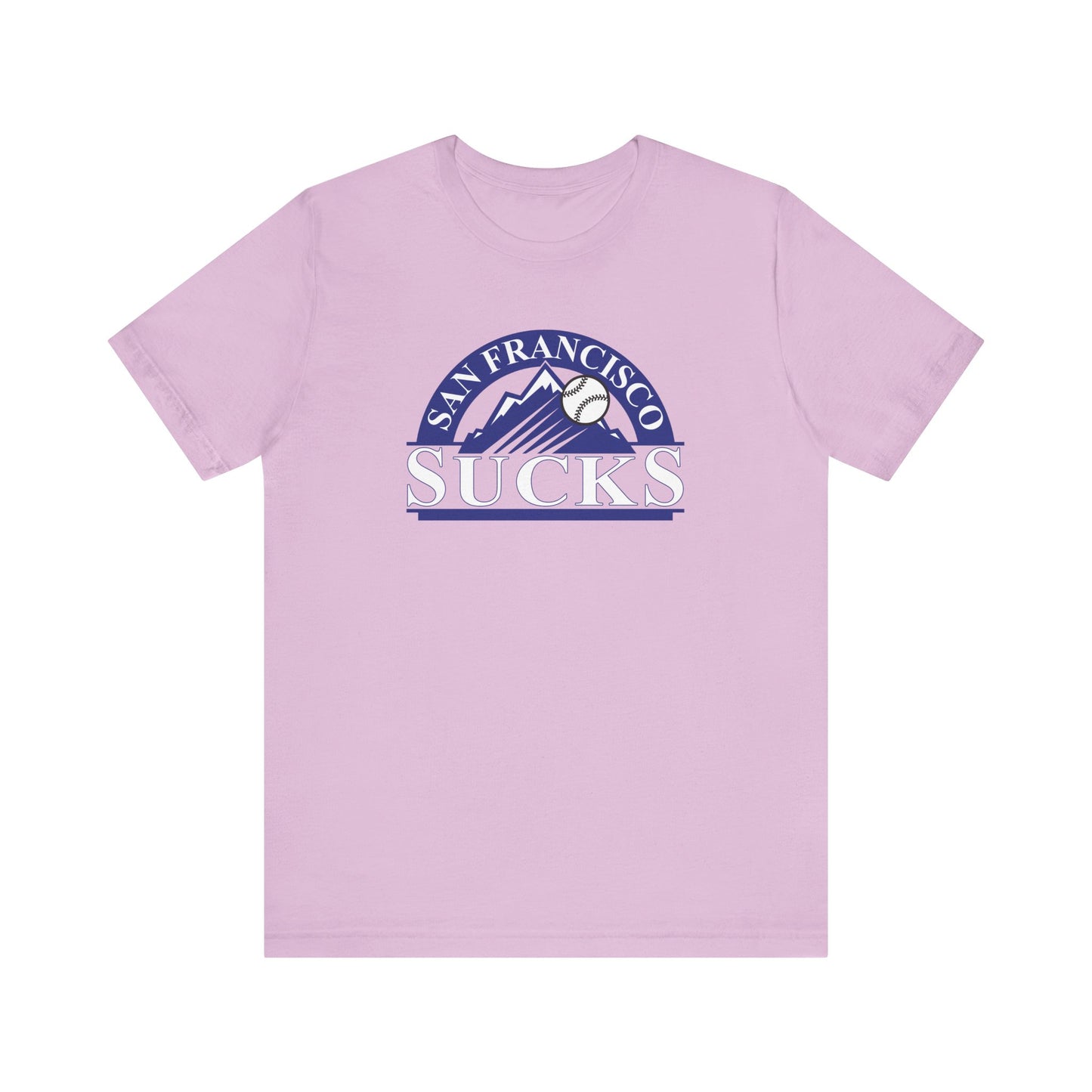 San Francisco Sucks (for Colorado Rockies fans) - Unisex Jersey Short Sleeve Tee
