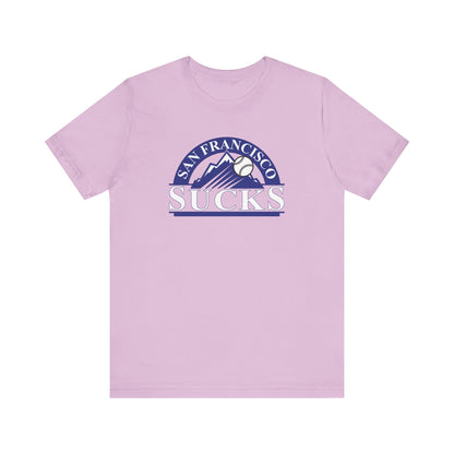 San Francisco Sucks (for Colorado Rockies fans) - Unisex Jersey Short Sleeve Tee