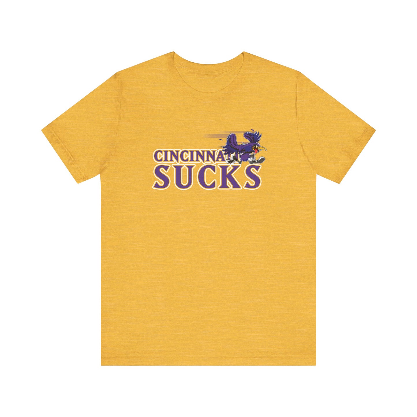 Cincinnati Sucks (for Baltimore fans) - Unisex Jersey Short Sleeve Tee