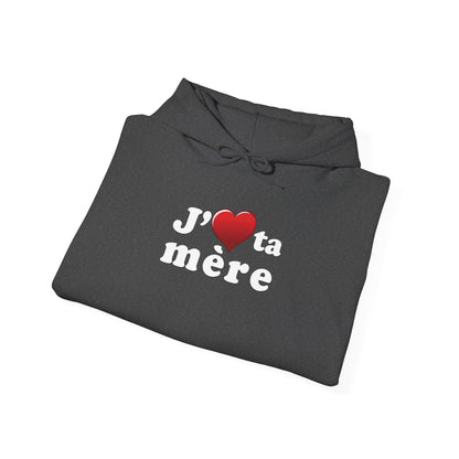J' ♥ te mère - Unisex Heavy Blend™ Hooded Sweatshirt