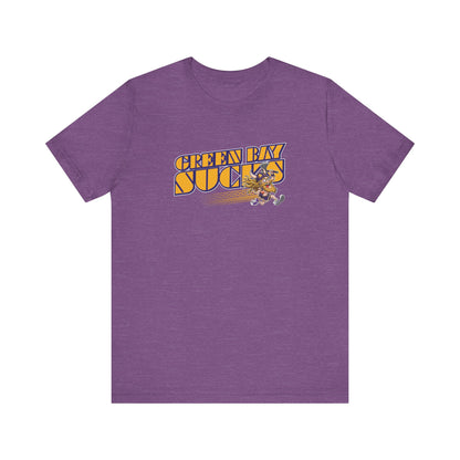 Green Bay Sucks (for Minnesota fans) - Unisex Jersey Short Sleeve Tee