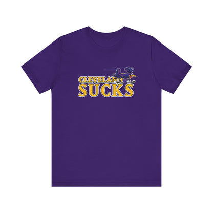 Cleveland Sucks (for Baltimore fans) - Unisex Jersey Short Sleeve Tee