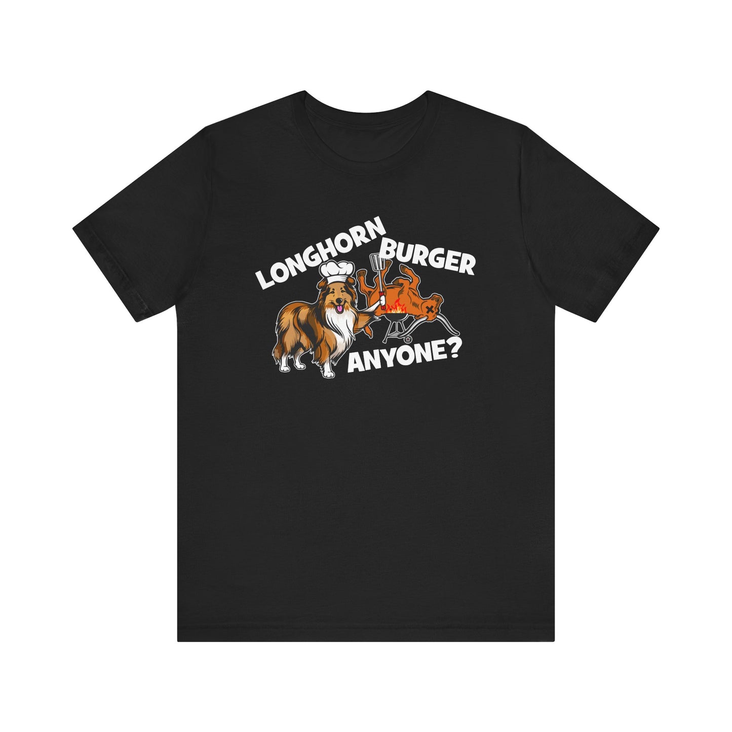 Longhorn Burger Anyone? (for A&M fans) - Unisex Jersey Short Sleeve Tee