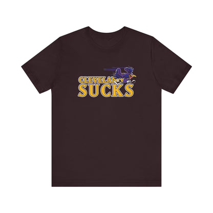 Cleveland Sucks (for Baltimore fans) - Unisex Jersey Short Sleeve Tee