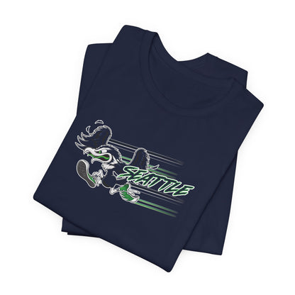 Gas Pump Seahawk (for Seattle fans) - Unisex Jersey Short Sleeve Tee