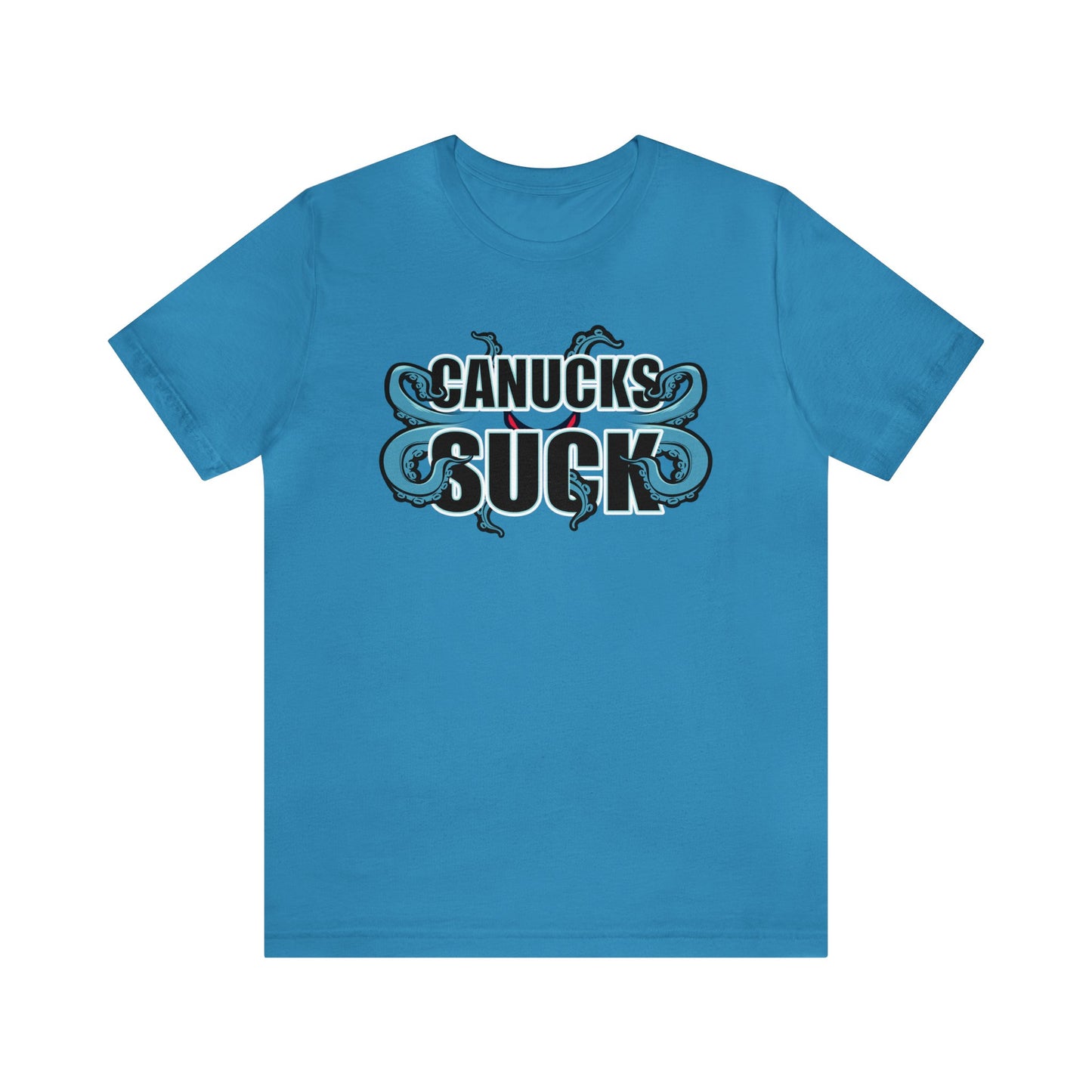 Cuh Nucks Suck (for Seattle Kraken fans) - Unisex Jersey Short Sleeve Tee