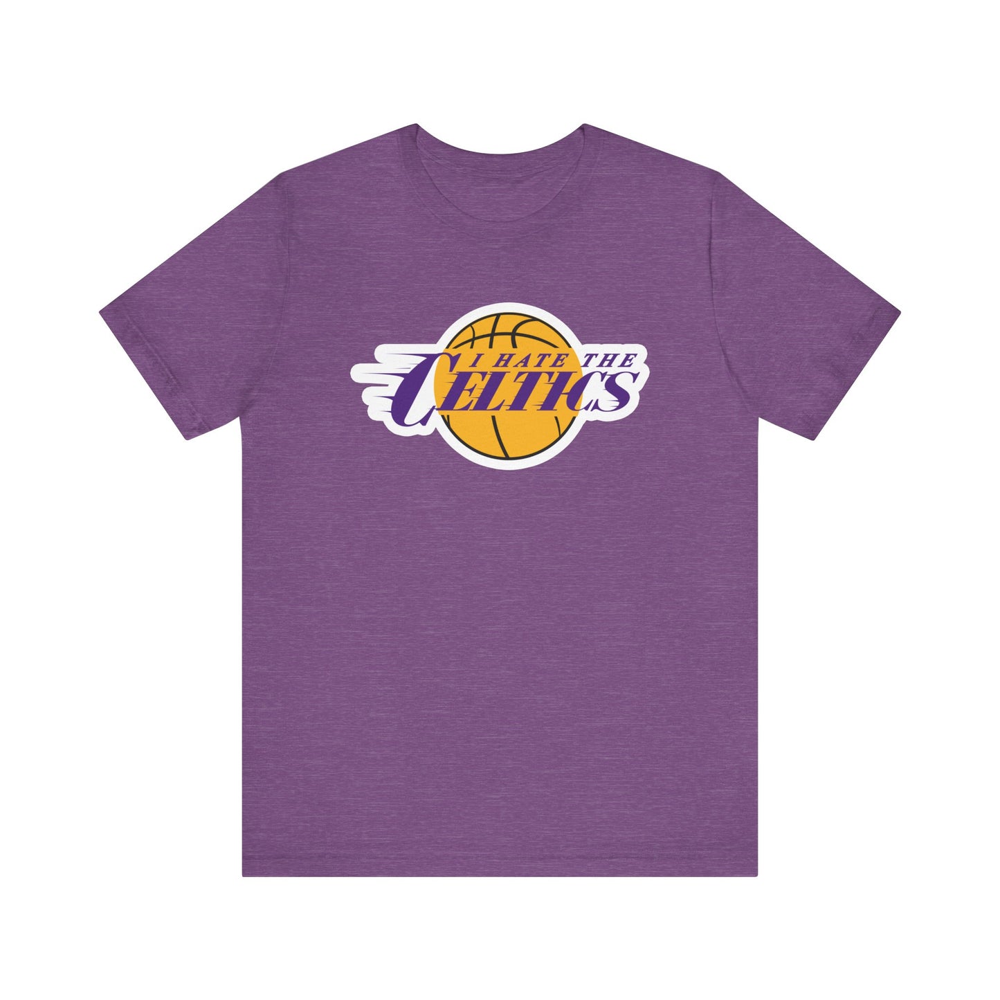 I Hate The Boston Team (for Lake Show fans) - Unisex Jersey Short Sleeve Tee