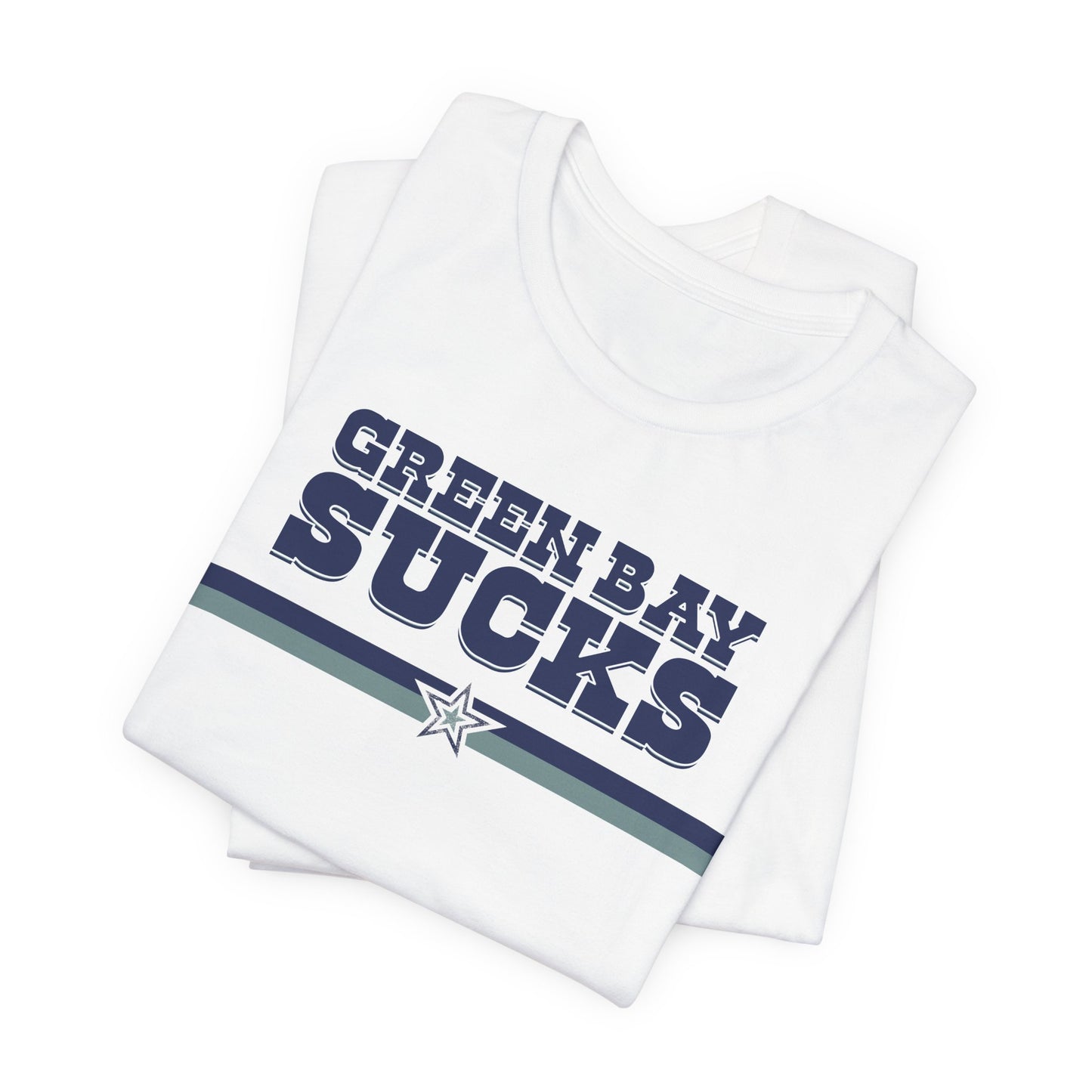 Green Bay Sux (for Dallas fans) - Unisex Jersey Short Sleeve Tee