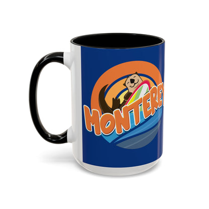 Board Bandit, Monterey, California -  Surfboard Stealing Otter - Accent Coffee Mug – 11/15oz