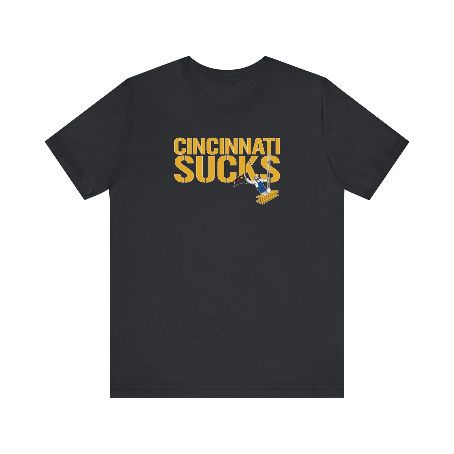 Cincy Sucks (for Pittsburgh fans) - Unisex Jersey Short Sleeve Tee