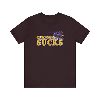Cincinnati Sucks (for Baltimore fans) - Unisex Jersey Short Sleeve Tee