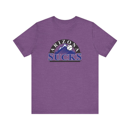 Arizona Sucks (for Colorado Rockies fans) - Unisex Jersey Short Sleeve Tee