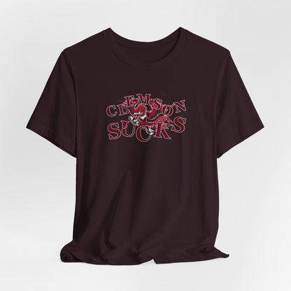 Clemson Sucks (for South Carolina fans) -   Crazy Fighting Rooster T-Shirt