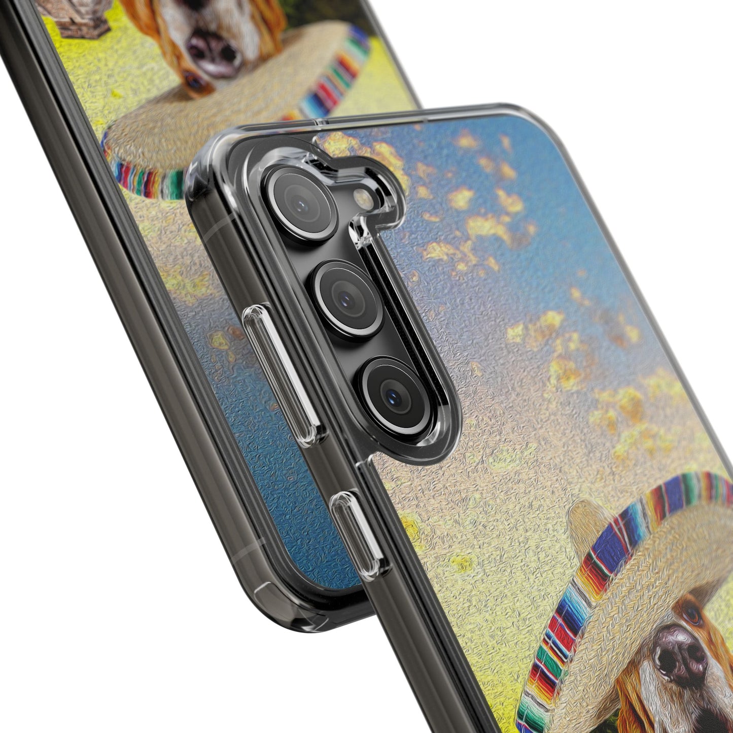 Basset Hound Eating Mexican Cuisine In Mexico - Clear Case