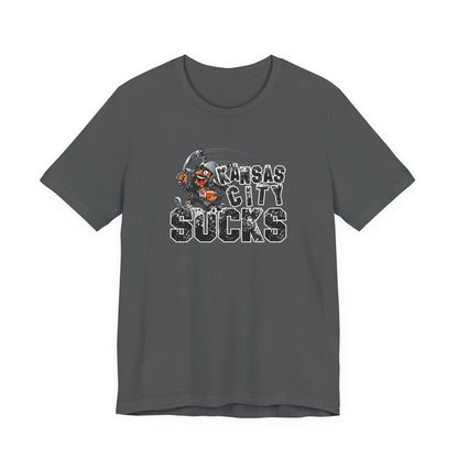 KC Sux (for Las Vegas fans) - Unisex Jersey Short Sleeve Tee