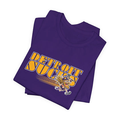 Detroit Sucks (for Minnesota fans) - Unisex Jersey Short Sleeve Tee