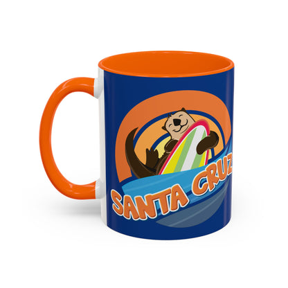 Board Bandit, Santa Cruz, California -  Surfboard Stealing Otter - Accent Coffee Mug – 11/15oz