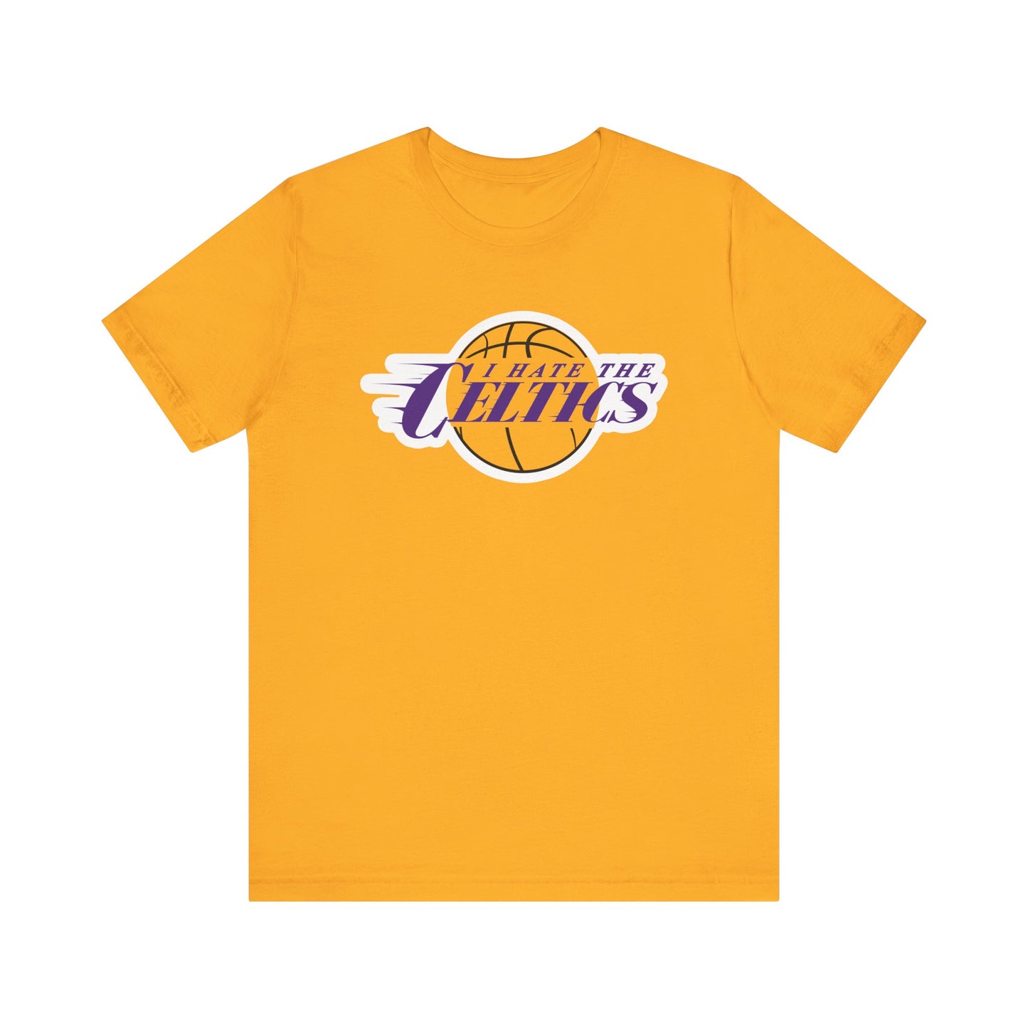 I Hate The Boston Team (for Lake Show fans) - Unisex Jersey Short Sleeve Tee