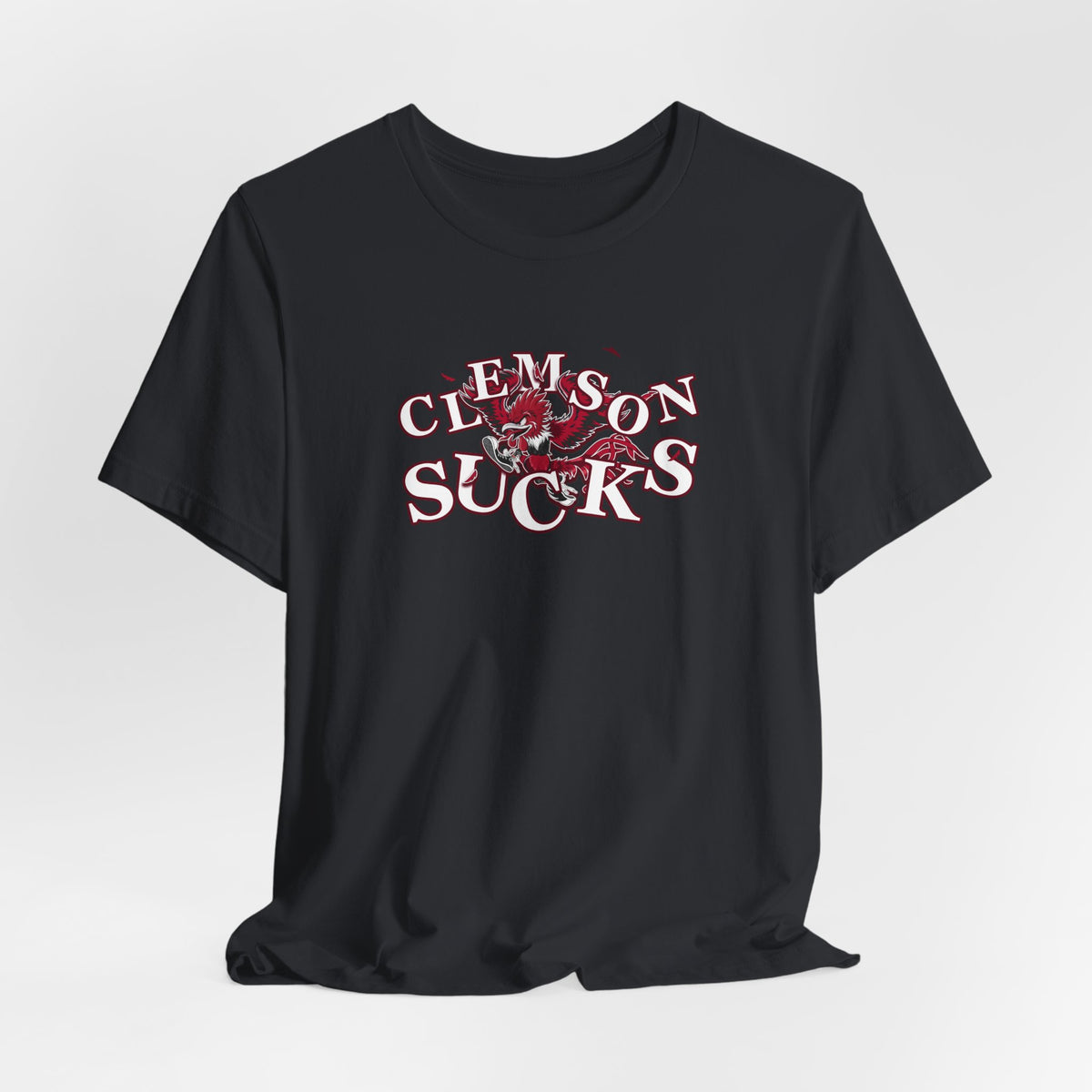 Clemson Sucks (for South Carolina fans) -   Crazy Fighting Rooster T-Shirt