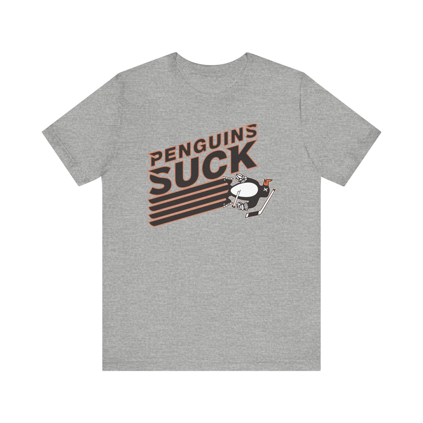 Penguins Suck (for Flyers fans) - Unisex Jersey Short Sleeve Tee