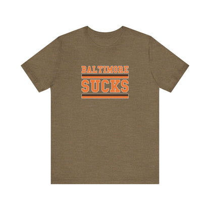 Baltimore Sux (for Cleveland fans) - Unisex Jersey Short Sleeve Tee