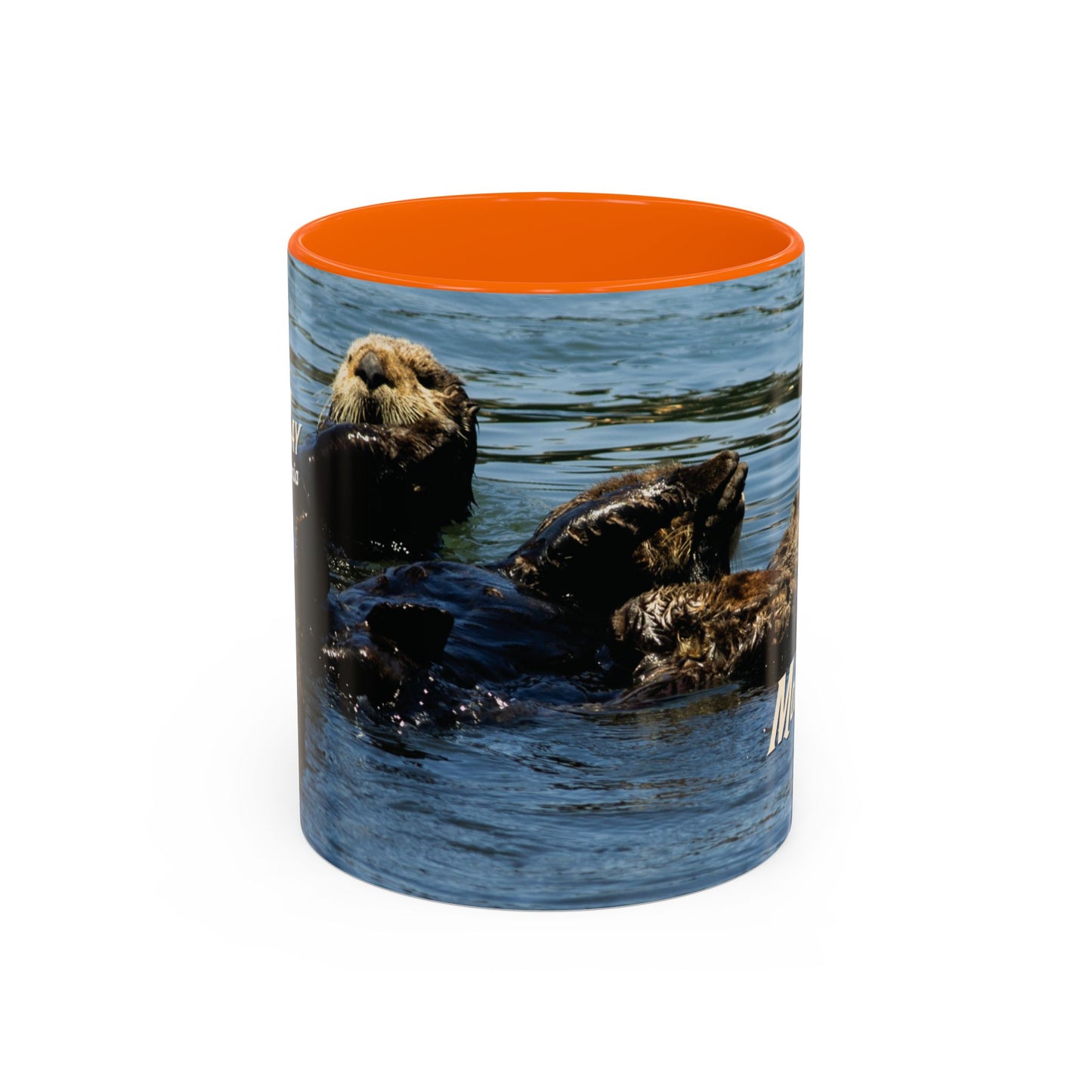 Sea Otter Raft (Morro Bay) Coffee Mug — Cute Sea Otter Accent Ceramic Mug (11/15oz)