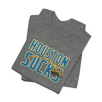 Houston Sucks (for Jacksonville fans) - Unisex Jersey Short Sleeve Tee