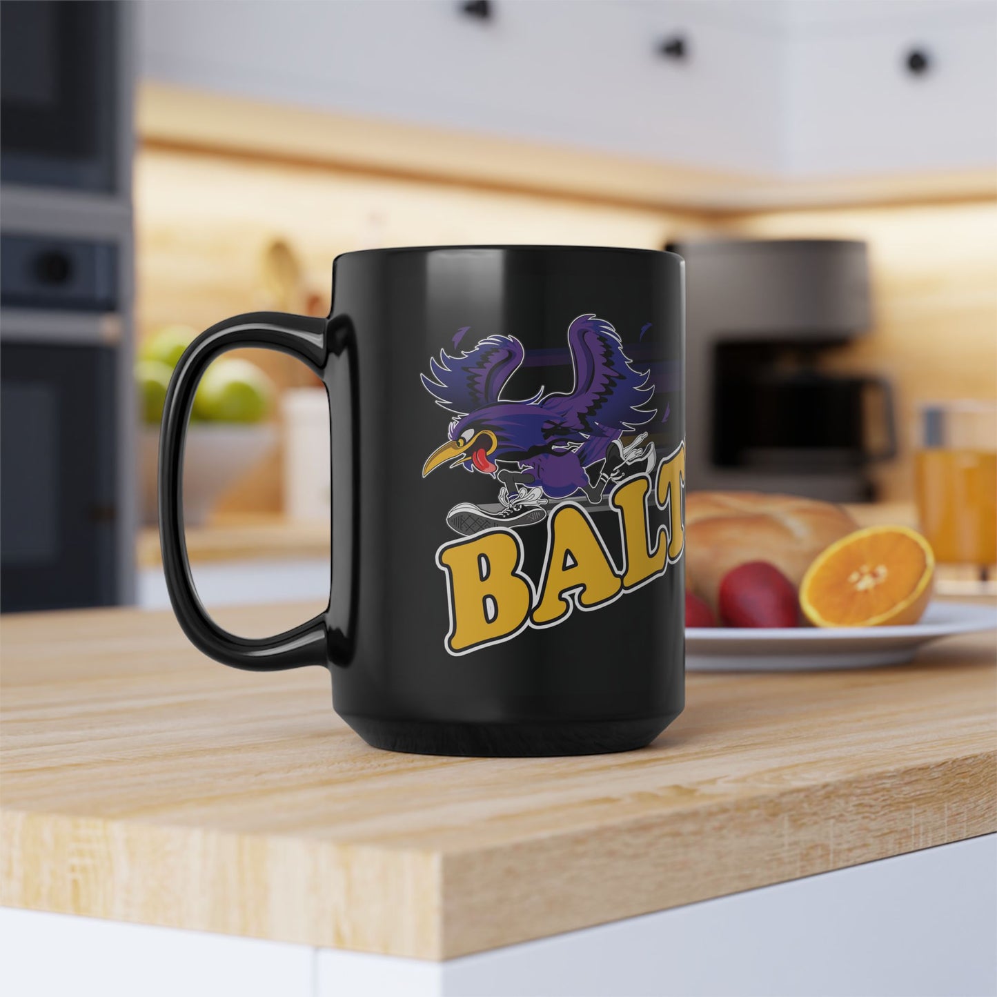 Gas Pump Raven from Baltimore - Black Mug (11oz, 15oz)