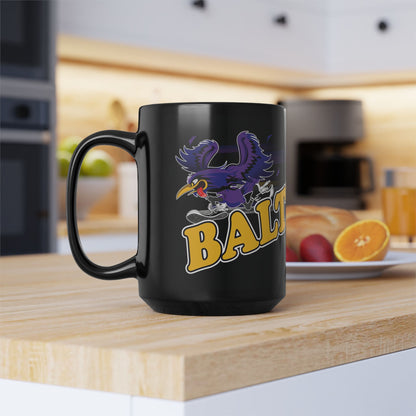Gas Pump Raven from Baltimore - Black Mug (11oz, 15oz)