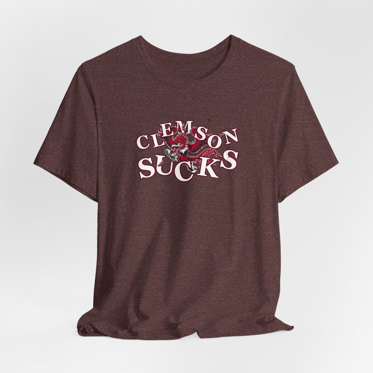 Clemson Sucks (for South Carolina fans) -   Crazy Fighting Rooster T-Shirt