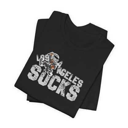 L.A. sux (for Las Vegas fans) - Unisex Jersey Short Sleeve Tee