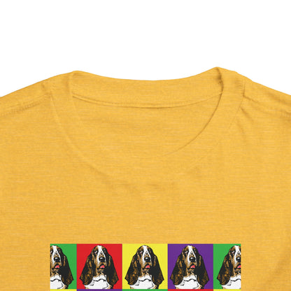 Basset Hound Pop Art - Toddler Tee