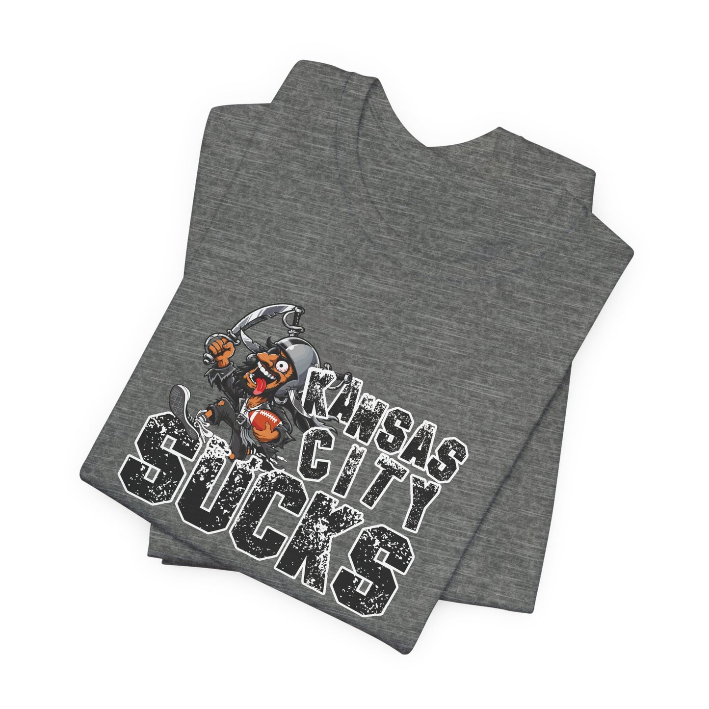 KC Sux (for Las Vegas fans) - Unisex Jersey Short Sleeve Tee