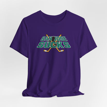 San Jose Sucks (Anaheim fans) - Unisex Jersey Short Sleeve Tee
