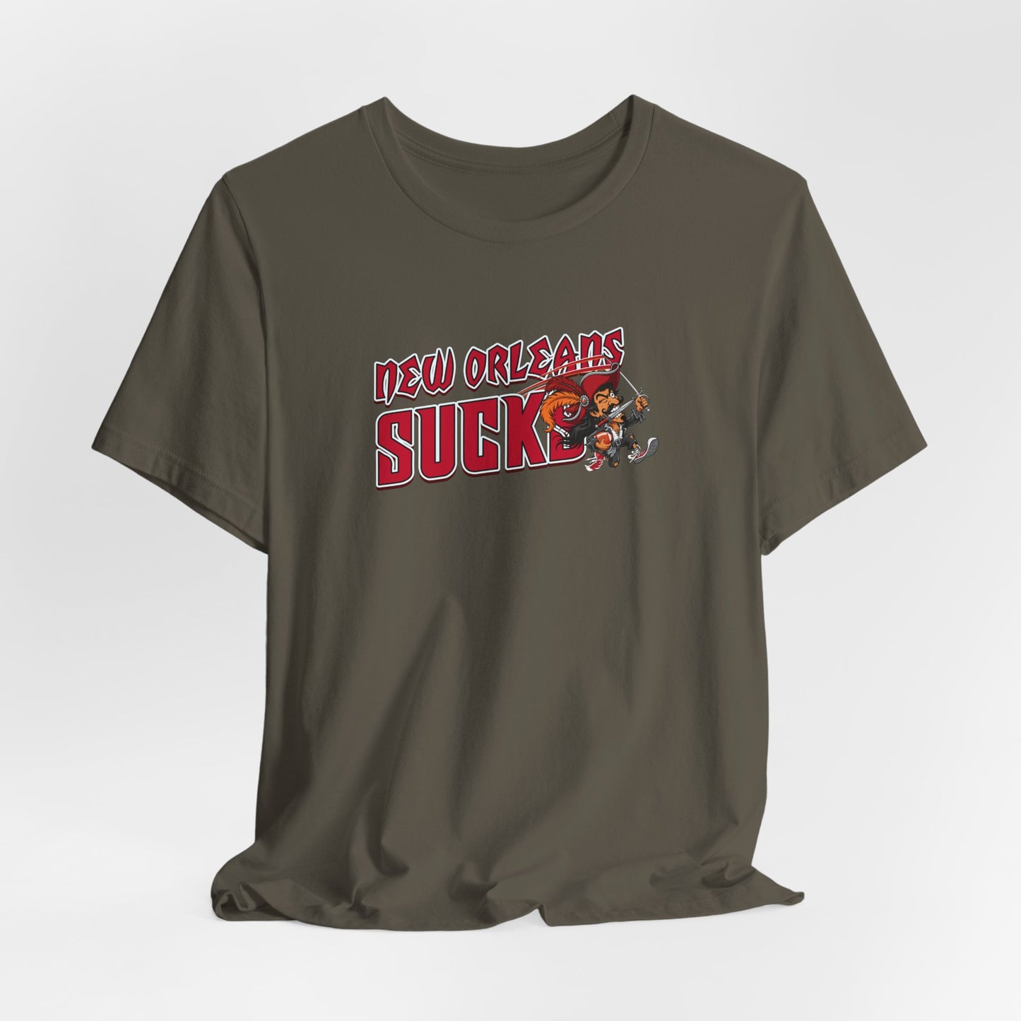 New Orleans Sucks (for Tampa Bay fans) - Unisex Jersey Short Sleeve Tee