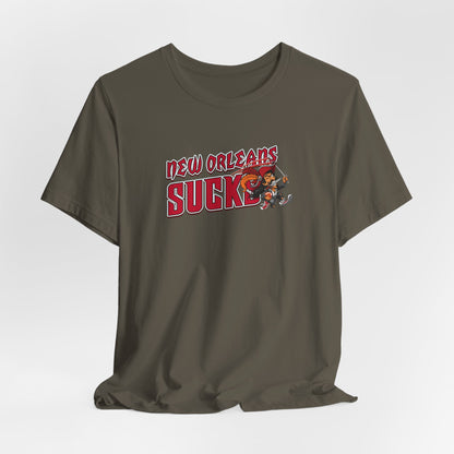 New Orleans Sucks (for Tampa Bay fans) - Unisex Jersey Short Sleeve Tee