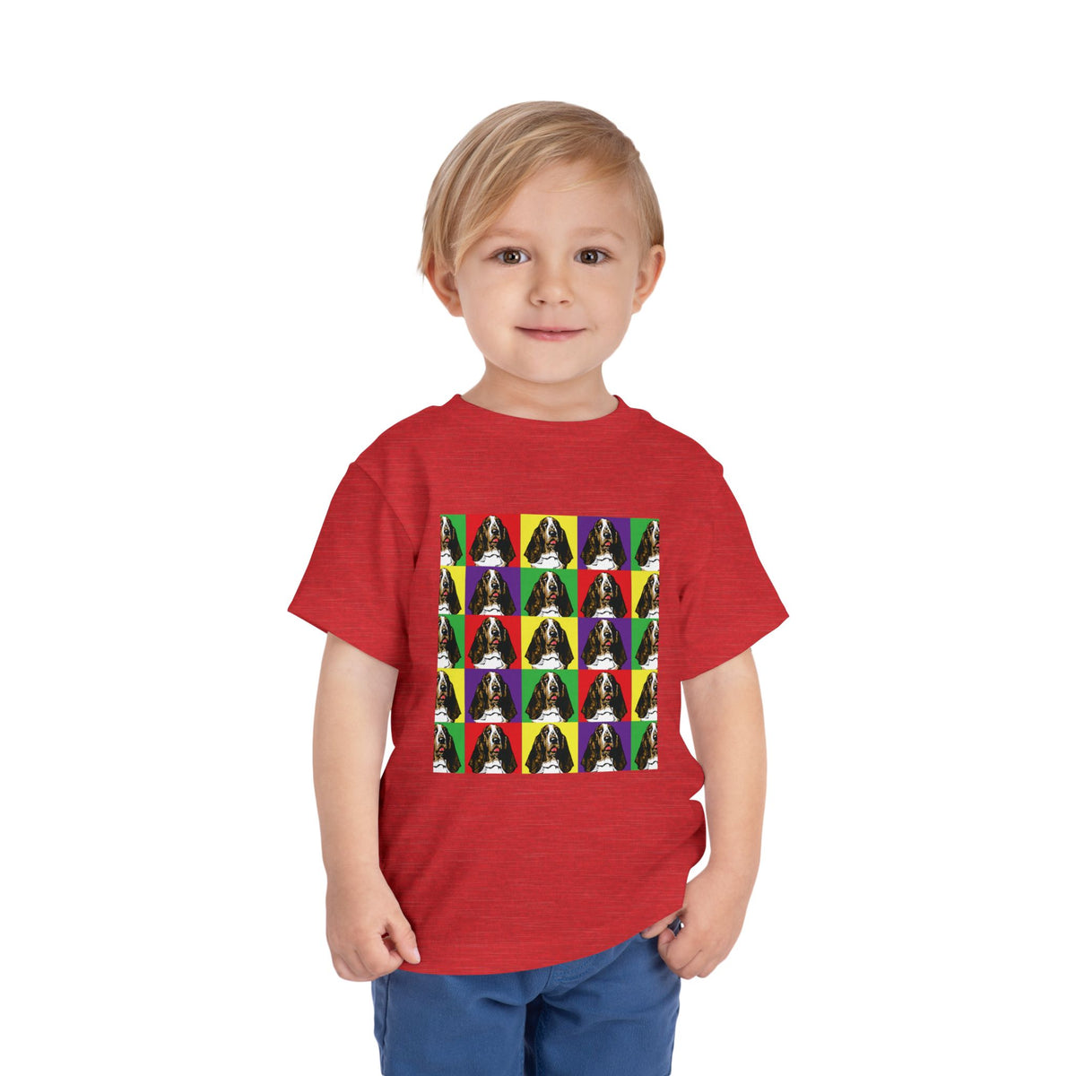 Basset Hound Pop Art - Toddler Tee