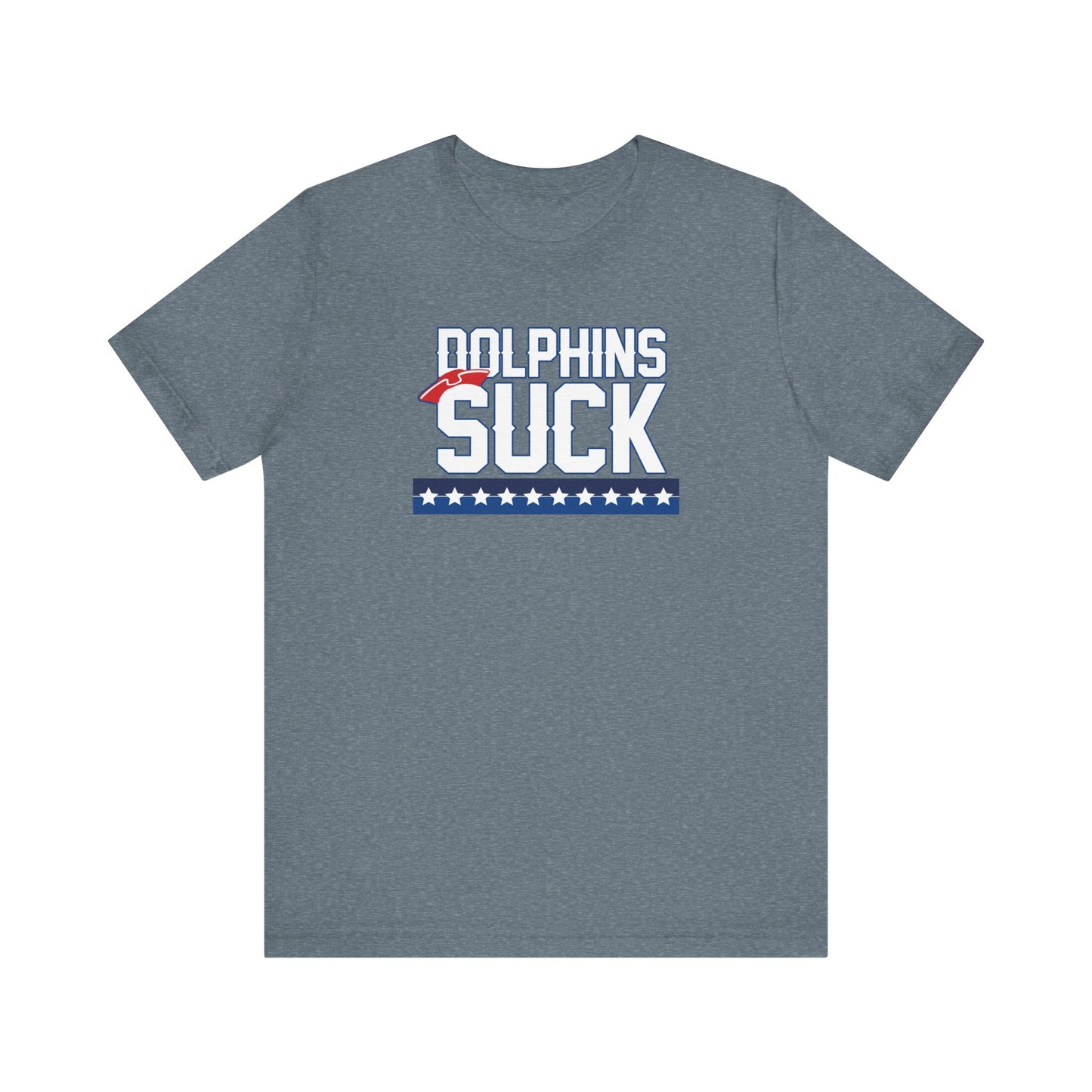 Shiny Mammal Fish Suck (for New England fans) - Unisex Jersey Short Sleeve Tee