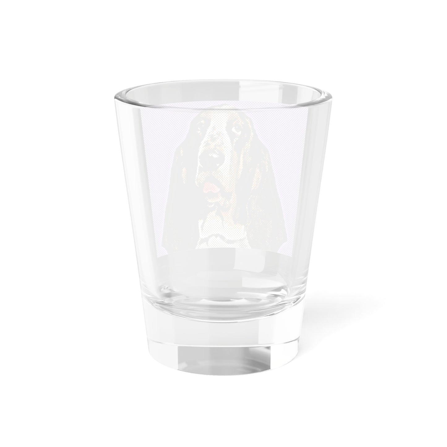 Basset Hound Pop Art (Lavender) Shot Glass, 1.5oz
