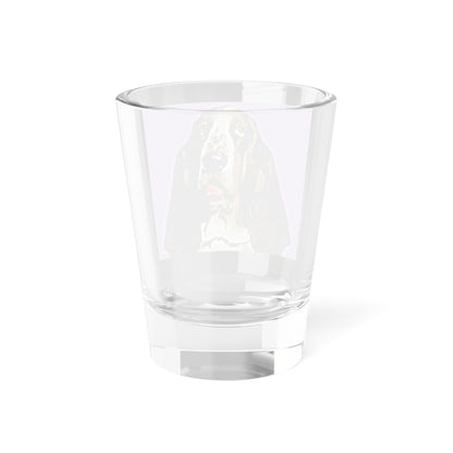Basset Hound Pop Art (Lavender) Shot Glass, 1.5oz