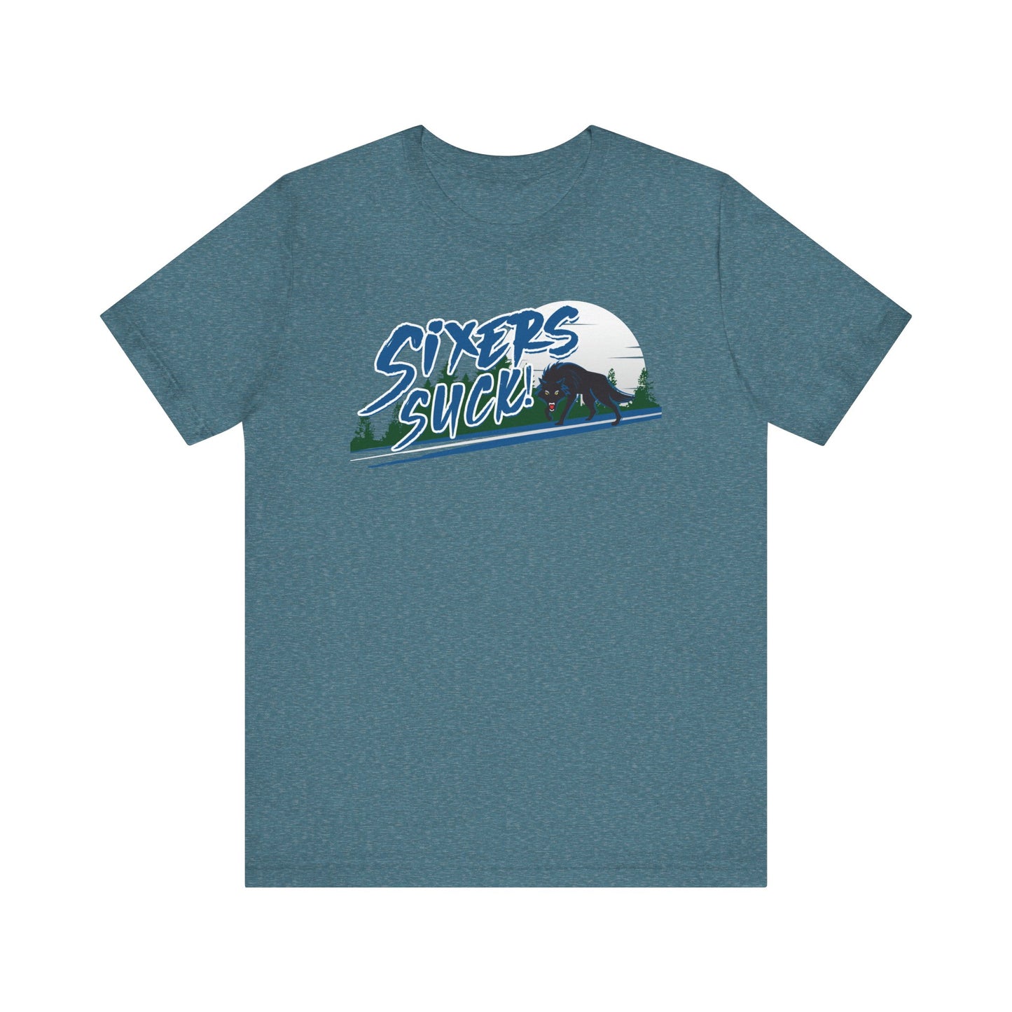 6ers Suck (for Minnesota fans) - Unisex Jersey Short Sleeve Tee